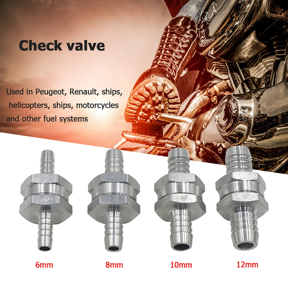6mm 8mm 10mm 12mm aluminum fuel check valve for fuel system, fuel supply valve, gasoline, diesel
6mm 8mm 10mm 12mm aluminum fuel check valve for fuel system, fuel supply valve, gasoline, diesel