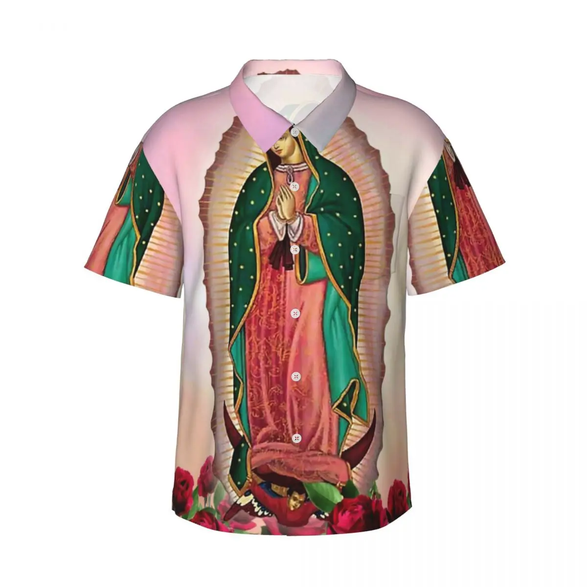 Virgin Mary Beach Shirt Men Virgin of Guadalupe Casual Shirts Hawaiian Short Sleeves Custom Trendy Oversized Blouses Gift Idea
Virgin Mary Beach Shirt Men Virgin of Guadalupe Casual Shirts Hawaiian Short Sleeves Custom Trendy Oversized Blouses Gift Idea