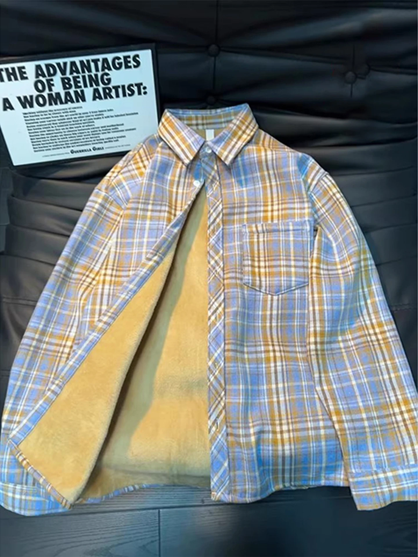 Men's Vintage Plaid Flannel Shirt Winter Warm Long Sleeve Fleece Lined Coat Couple Outerwear Loose Fit Street Style Polyester...
Men's Vintage Plaid Flannel Shirt Winter Warm Long Sleeve Fleece Lined Coat Couple Outerwear Loose Fit Street Style Polyester...