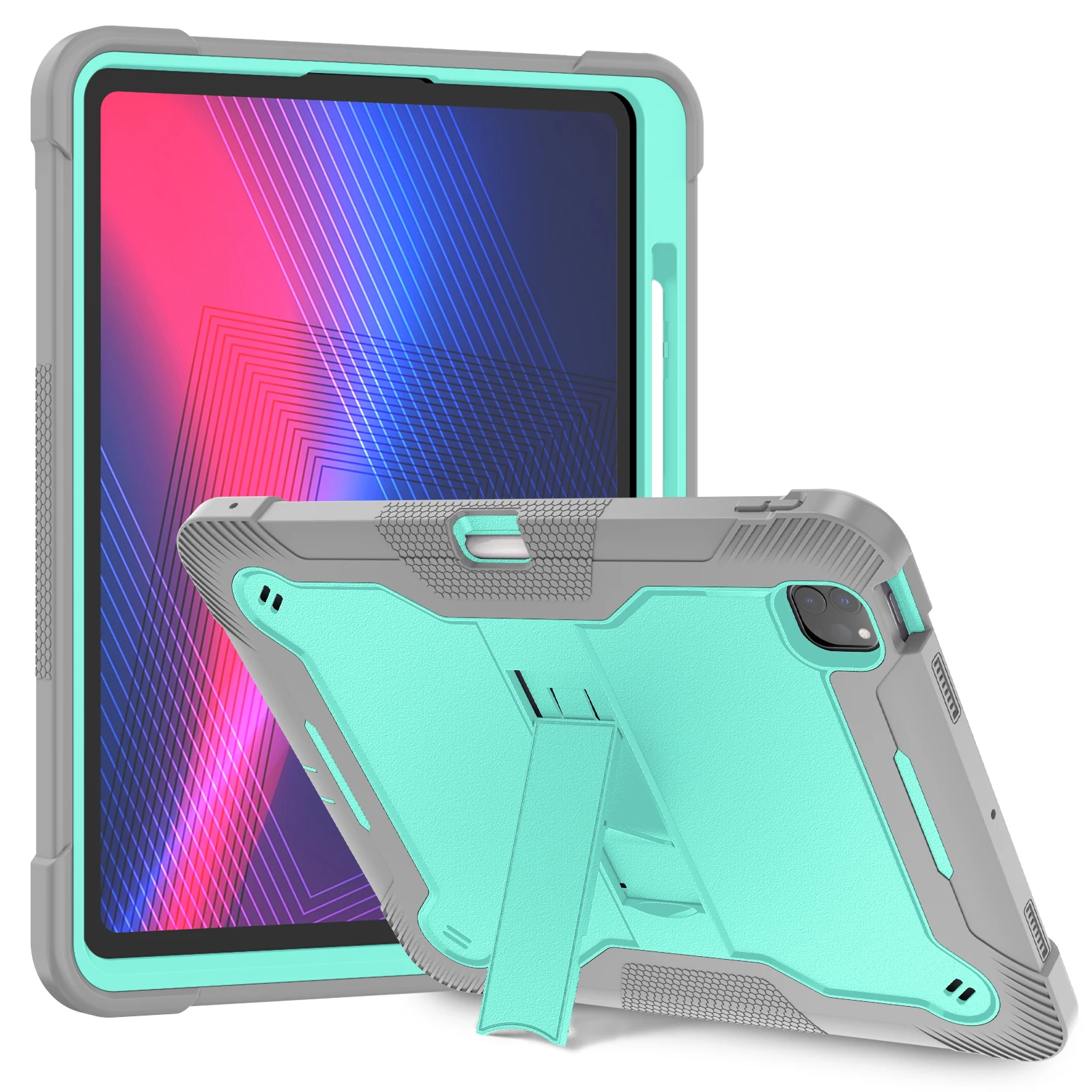Anti-Slip Hybrid Case For iPad Pro 13 2024 M4 A2926 A2925 A3007 Built-in Kickstand Heavy Duty Cover Shockproof 3-Layers Protect
Anti-Slip Hybrid Case For iPad Pro 13 2024 M4 A2926 A2925 A3007 Built-in Kickstand Heavy Duty Cover Shockproof 3-Layers Protect