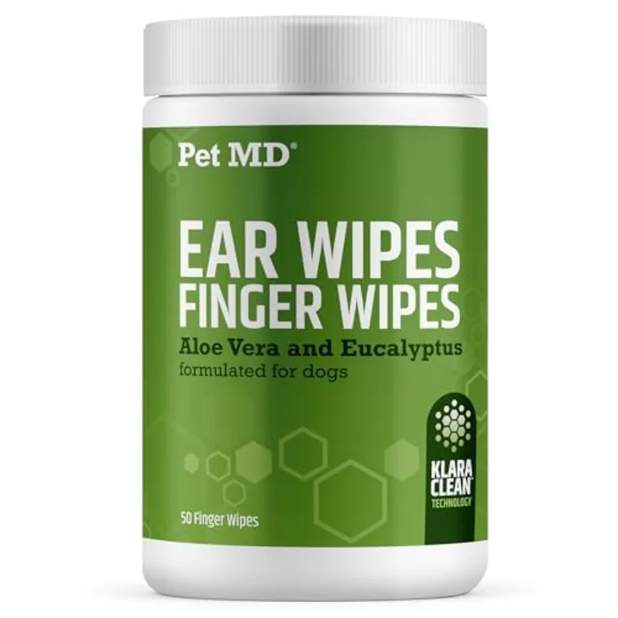 Dog Ear Cleaning Wipes Otic Cleanser for Dogs, Soothing Ear Care with Aloe Vera and Eucalyptus, Finger Wipes, 50 Count
Dog Ear Cleaning Wipes Otic Cleanser for Dogs, Soothing Ear Care with Aloe Vera and Eucalyptus, Finger Wipes, 50 Count