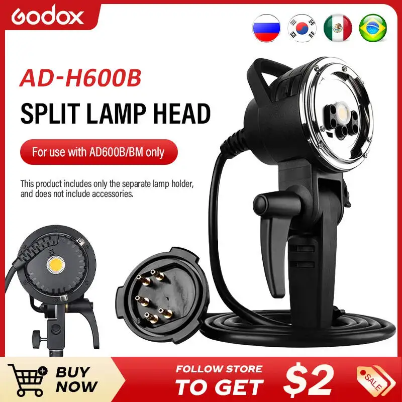 Godox AD-H600B Портативная вспышка с удлинительной головкой мощностью 600 Вт для беспроводной стробоскопической вспышки AD600B AD600BM (крепление Bowens)
Godox AD-H600B Портативная вспышка с удлинительной головкой мощностью 600 Вт для беспроводной стробоскопической вспышки AD600B AD600BM (крепление Bowens)