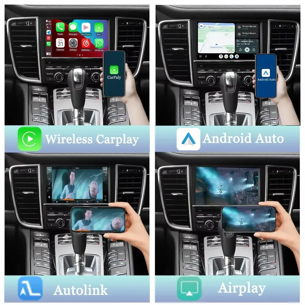 Интерфейсный блок декодера с сенсорным экраном Viknav Linux для Porsche Panamera 2010-2016, мультимедийная система с Android Auto и беспроводным CarPlay.
Интерфейсный блок декодера с сенсорным экраном Viknav Linux для Porsche Panamera 2010-2016, мультимедийная система с Android Auto и беспроводным CarPlay.