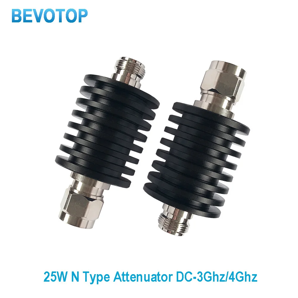 25W N Type Attenuator DC-3Ghz/4Ghz Power Connector 50ohm RF Coaxial 1/2/3/5/6/10/15/20/30/40/50db Attenuator N Male to Female
25W N Type Attenuator DC-3Ghz/4Ghz Power Connector 50ohm RF Coaxial 1/2/3/5/6/10/15/20/30/40/50db Attenuator N Male to Female