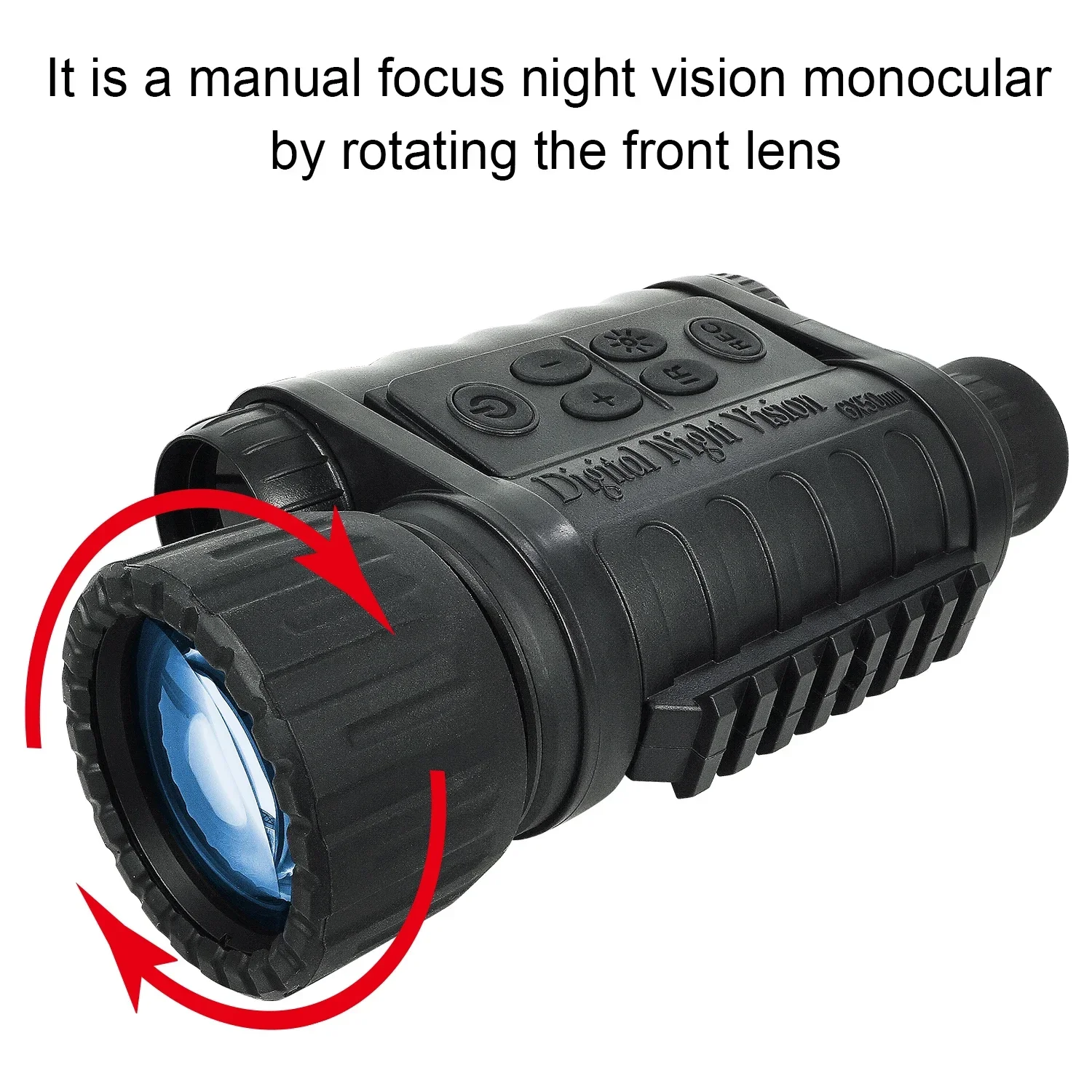 WG-50 Plus IR Monocular Night Vision 12MP Digital 5X Zoom Portable Hunting Telescope 1150ft Night Range with 64GB
WG-50 Plus IR Monocular Night Vision 12MP Digital 5X Zoom Portable Hunting Telescope 1150ft Night Range with 64GB