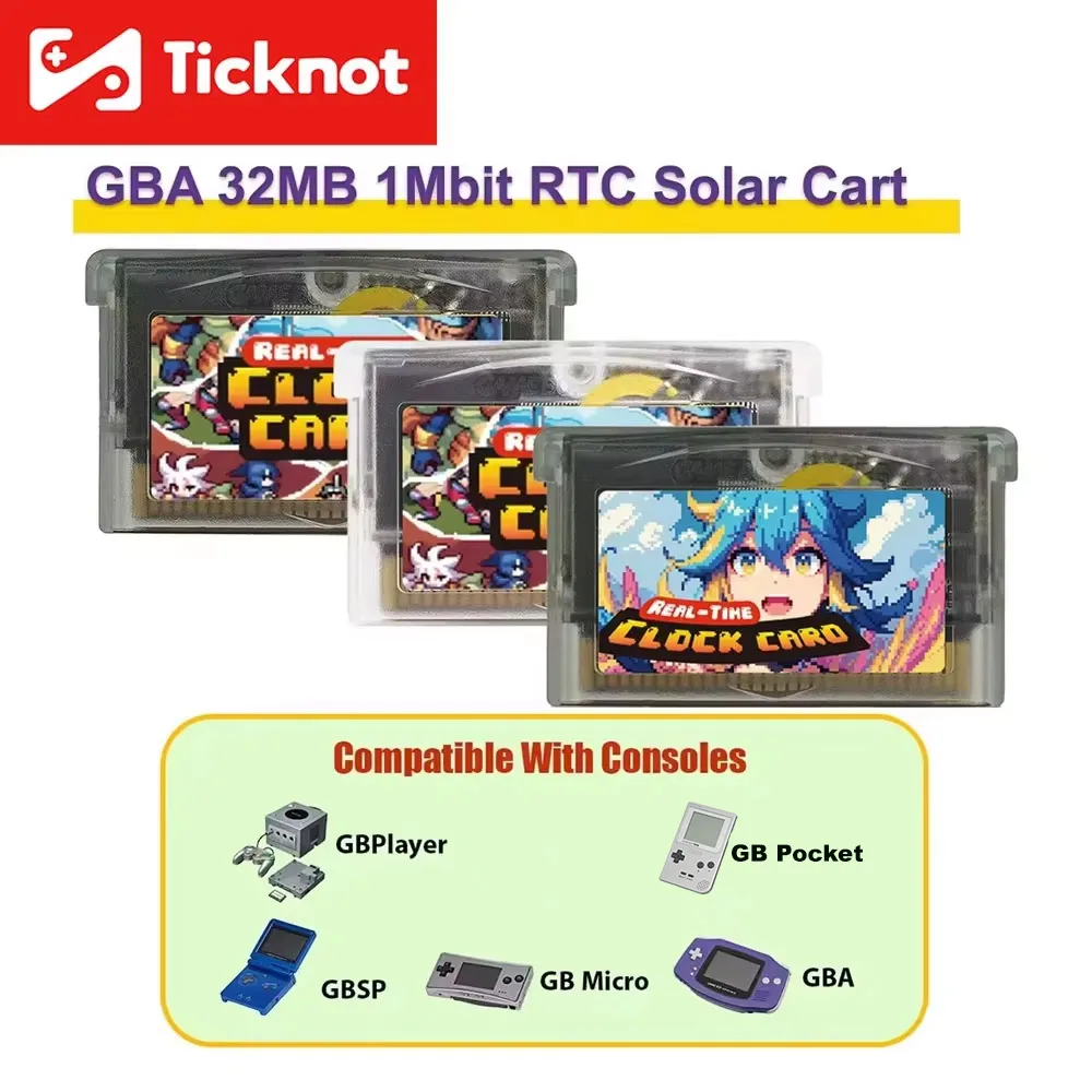 Картридж RTC для GBA, перезаписываемая флеш-карта 32 МБ 1 Мбит для GBA SP/GBP/GBM, карта для записи игр
Картридж RTC для GBA, перезаписываемая флеш-карта 32 МБ 1 Мбит для GBA SP/GBP/GBM, карта для записи игр
