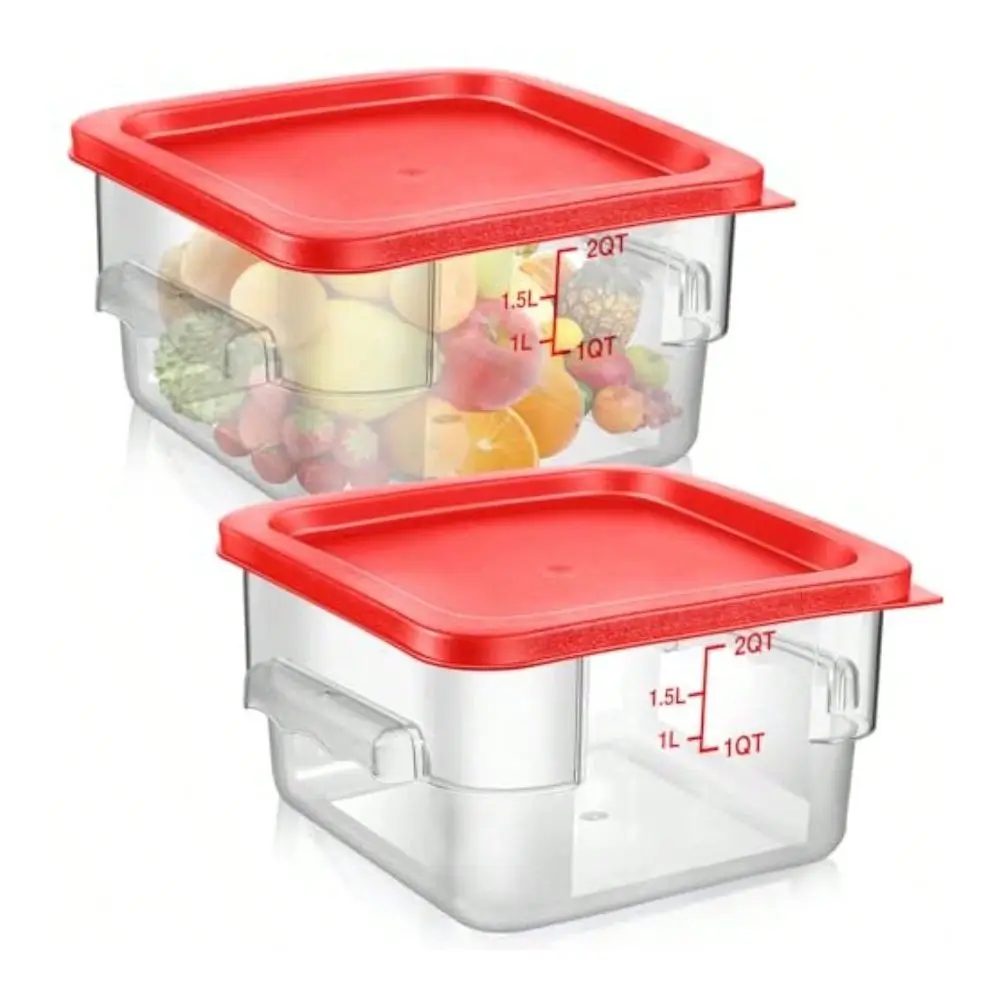 2 Pcs Square Food Storage Container Polycarbonate Clear Food Container With Lid Commercial Rice Storage With Graduations For Co
2 Pcs Square Food Storage Container Polycarbonate Clear Food Container With Lid Commercial Rice Storage With Graduations For Co