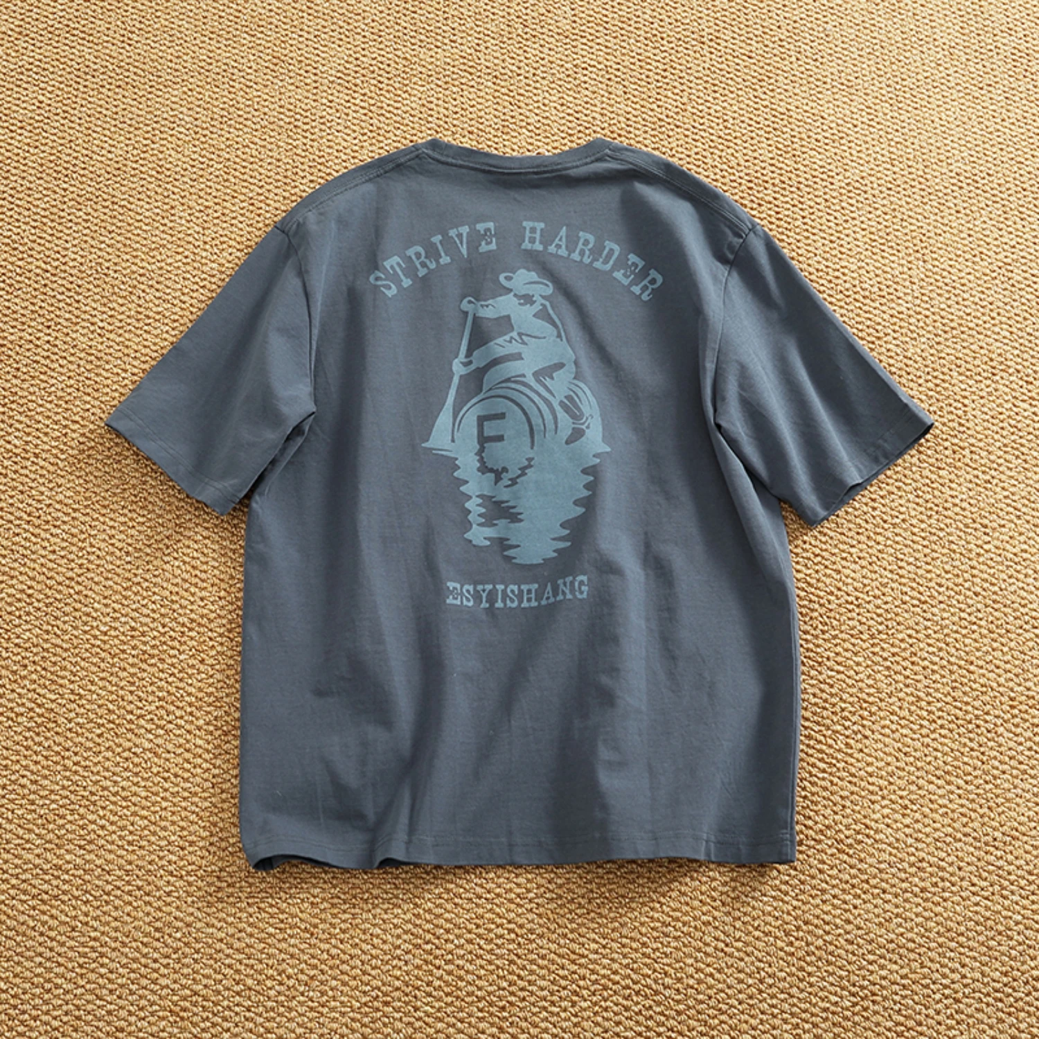 100% cotton heavy cotton short sleeve T-shirt men's front and back double printed loose off rotator sleeve half sleeve T
100% cotton heavy cotton short sleeve T-shirt men's front and back double printed loose off rotator sleeve half sleeve T