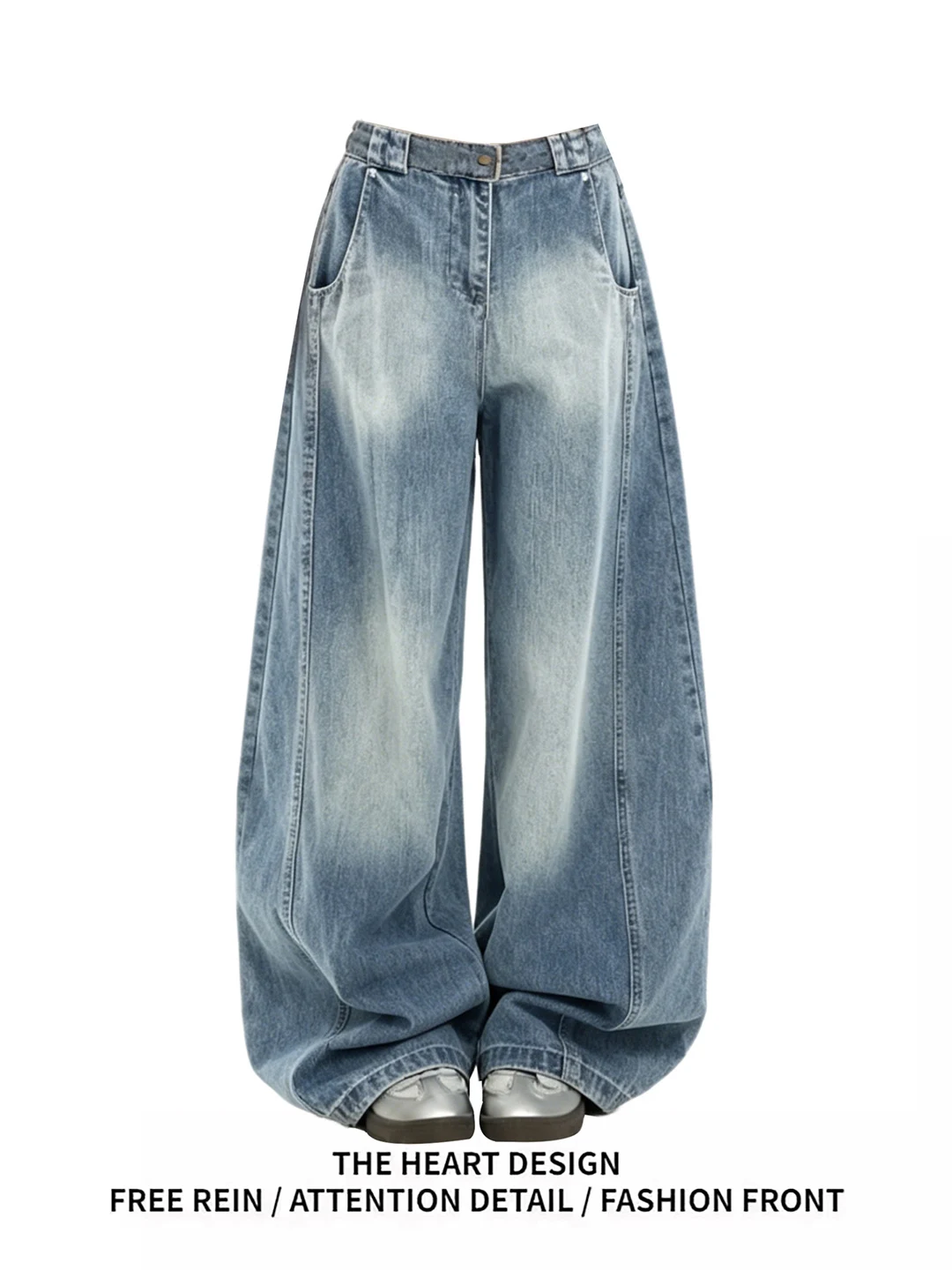 American Design Blue Wide Leg Jeans Women Summer New High Waist Loose Knife Straight Floor Length Pants
American Design Blue Wide Leg Jeans Women Summer New High Waist Loose Knife Straight Floor Length Pants
