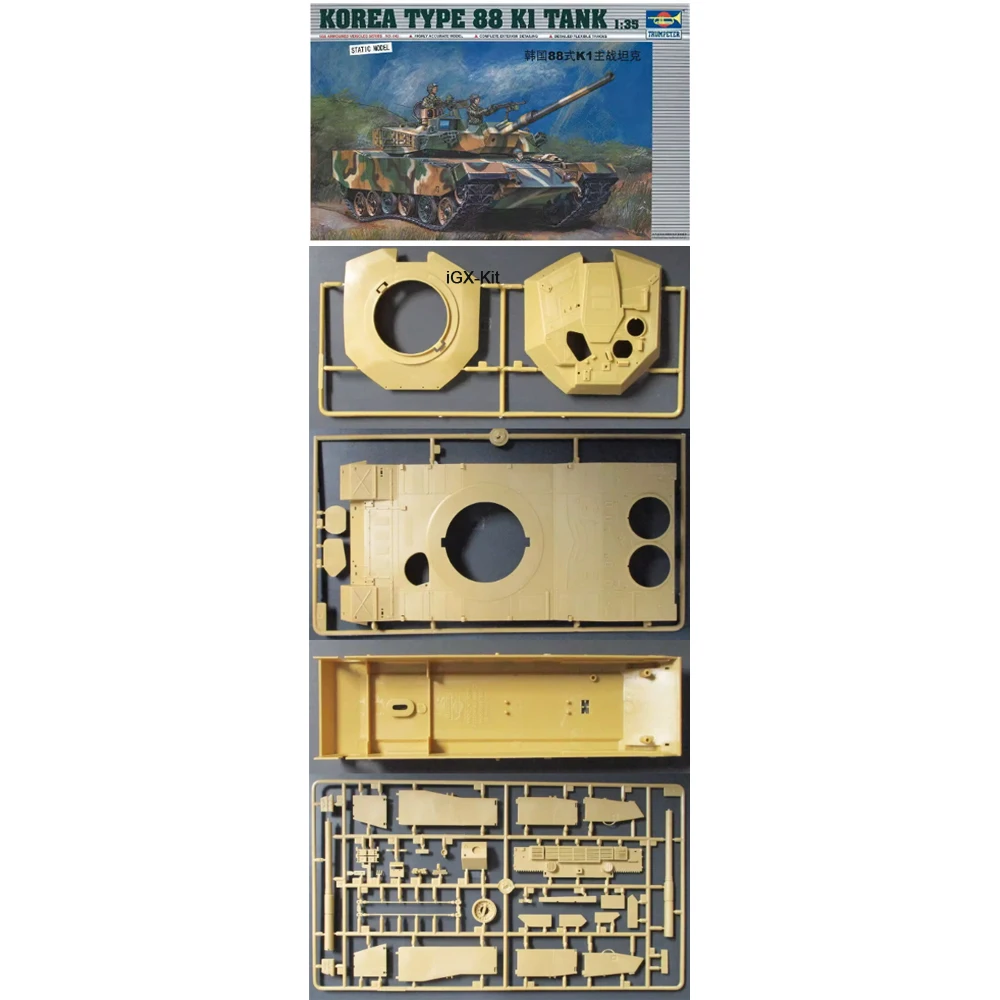 Trumpeter 00343 1/35 Korea Type 88K1 MBT Main Battle Tank Display Children Military Toy Plastic Assembly Building Model Kit
Trumpeter 00343 1/35 Korea Type 88K1 MBT Main Battle Tank Display Children Military Toy Plastic Assembly Building Model Kit