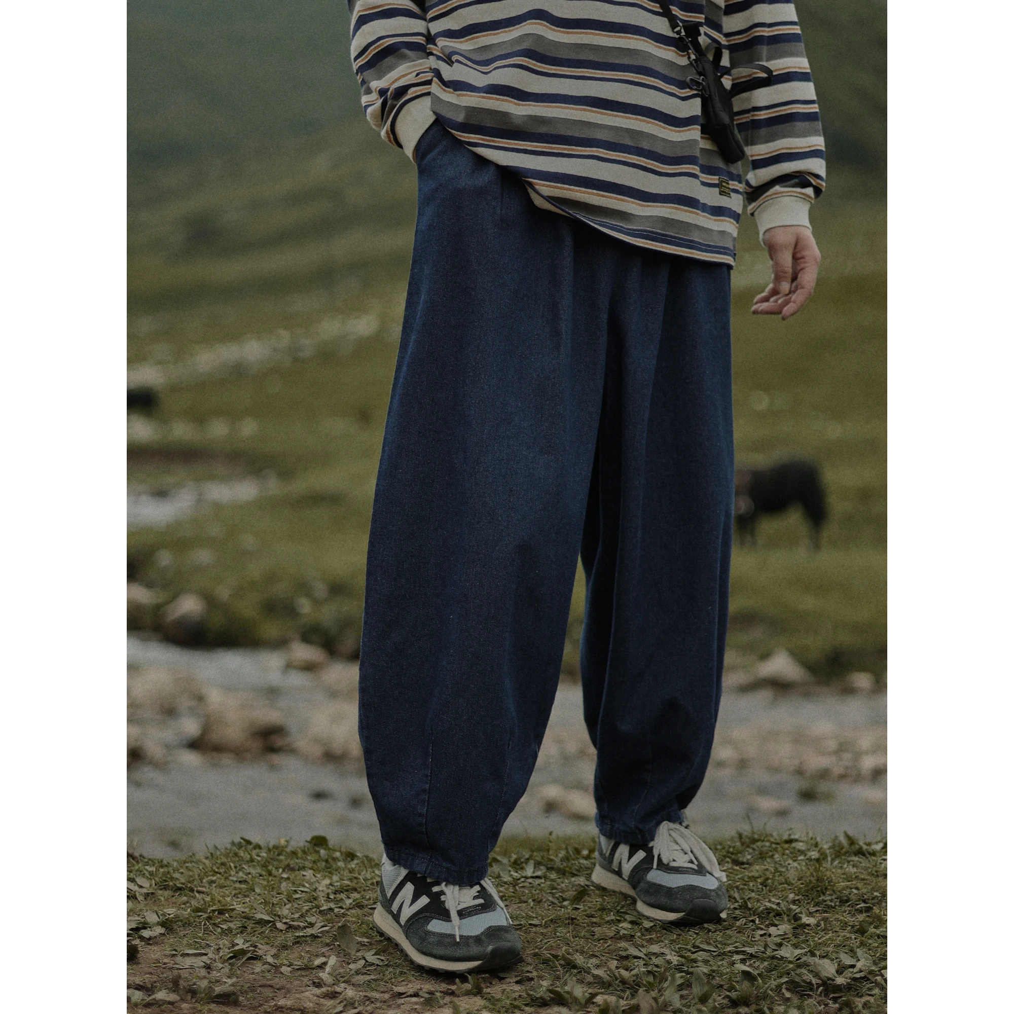 Loose Wide Leg Men's Jeans Youth Spring Autumn Lantern Deep Blue Casual Long Pants Japanese Retro Style High Waist Straight Cut
Loose Wide Leg Men's Jeans Youth Spring Autumn Lantern Deep Blue Casual Long Pants Japanese Retro Style High Waist Straight Cut
