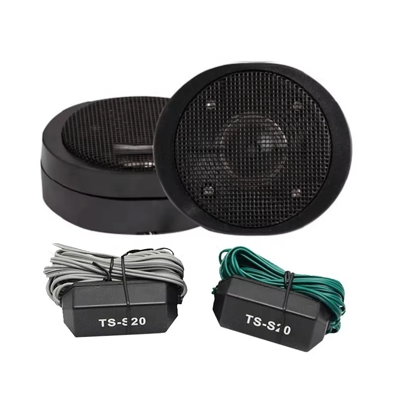 TS-S20 Car Dome Tweeter 20mm Mini Speaker 3KHz-26KHz 4 Ohms Max 200W Super Power Iron Black 12V for universal car
TS-S20 Car Dome Tweeter 20mm Mini Speaker 3KHz-26KHz 4 Ohms Max 200W Super Power Iron Black 12V for universal car