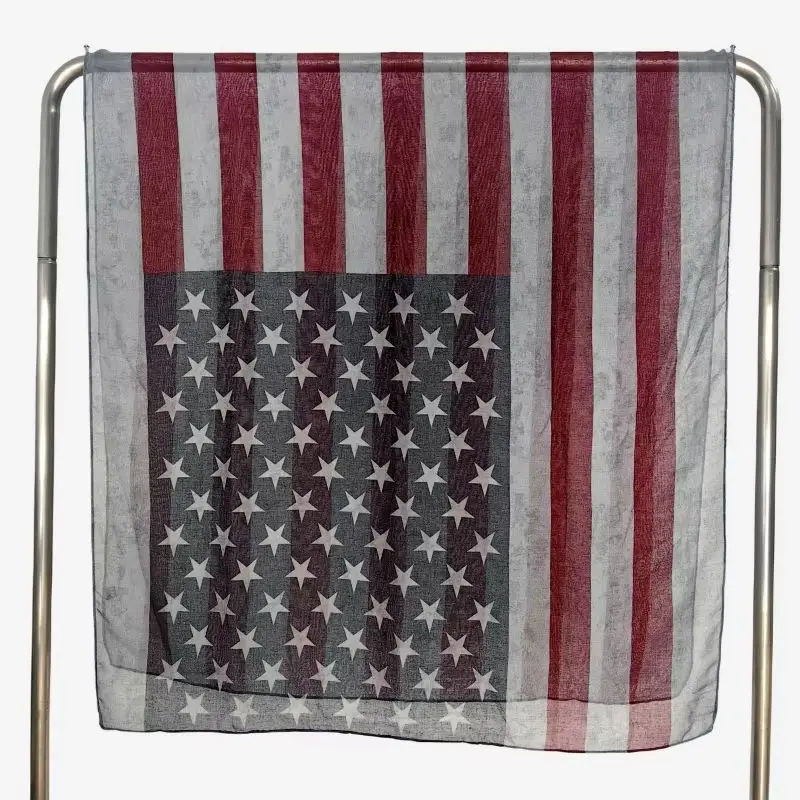 Popular American Flag Oblong Scarfs Patriotic Stars Print Shawl Voile Soft Wrap Geometric Stripes Fashion Scarf
Popular American Flag Oblong Scarfs Patriotic Stars Print Shawl Voile Soft Wrap Geometric Stripes Fashion Scarf