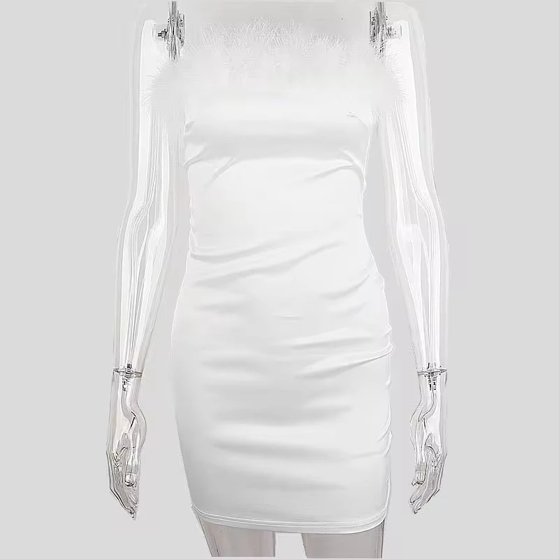 Sexy Stitching Tube Dress Autumn Evening Party Club Strapless Mini Dresses Sexy Backless Bodycon Vestidos 2025
Sexy Stitching Tube Dress Autumn Evening Party Club Strapless Mini Dresses Sexy Backless Bodycon Vestidos 2025
