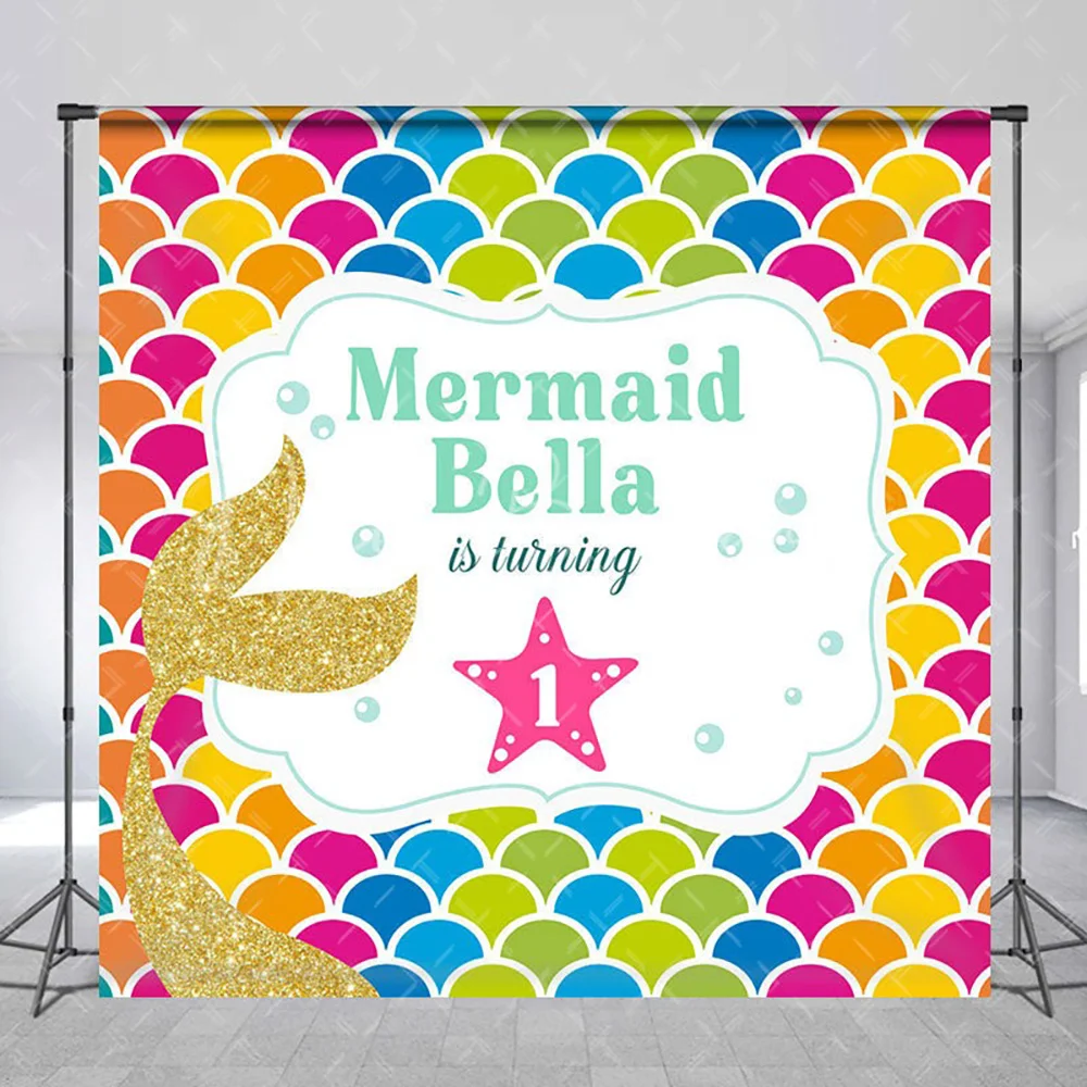 Mermaid Theme Custom Name First Birthday Backdrop for Girl, Ocean Sea Photography Background Photo Booth Decoration
Mermaid Theme Custom Name First Birthday Backdrop for Girl, Ocean Sea Photography Background Photo Booth Decoration