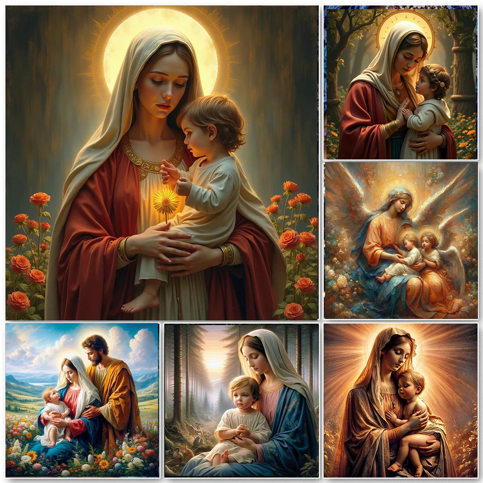 DIY Jesus Diamond Painting Kit Water Diamond Virgin Religious Cross Embroidery Diamond Mosaic Home Decoration
DIY Jesus Diamond Painting Kit Water Diamond Virgin Religious Cross Embroidery Diamond Mosaic Home Decoration