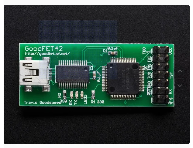 Для отладчика GoodFET v42 jtag
Для отладчика GoodFET v42 jtag