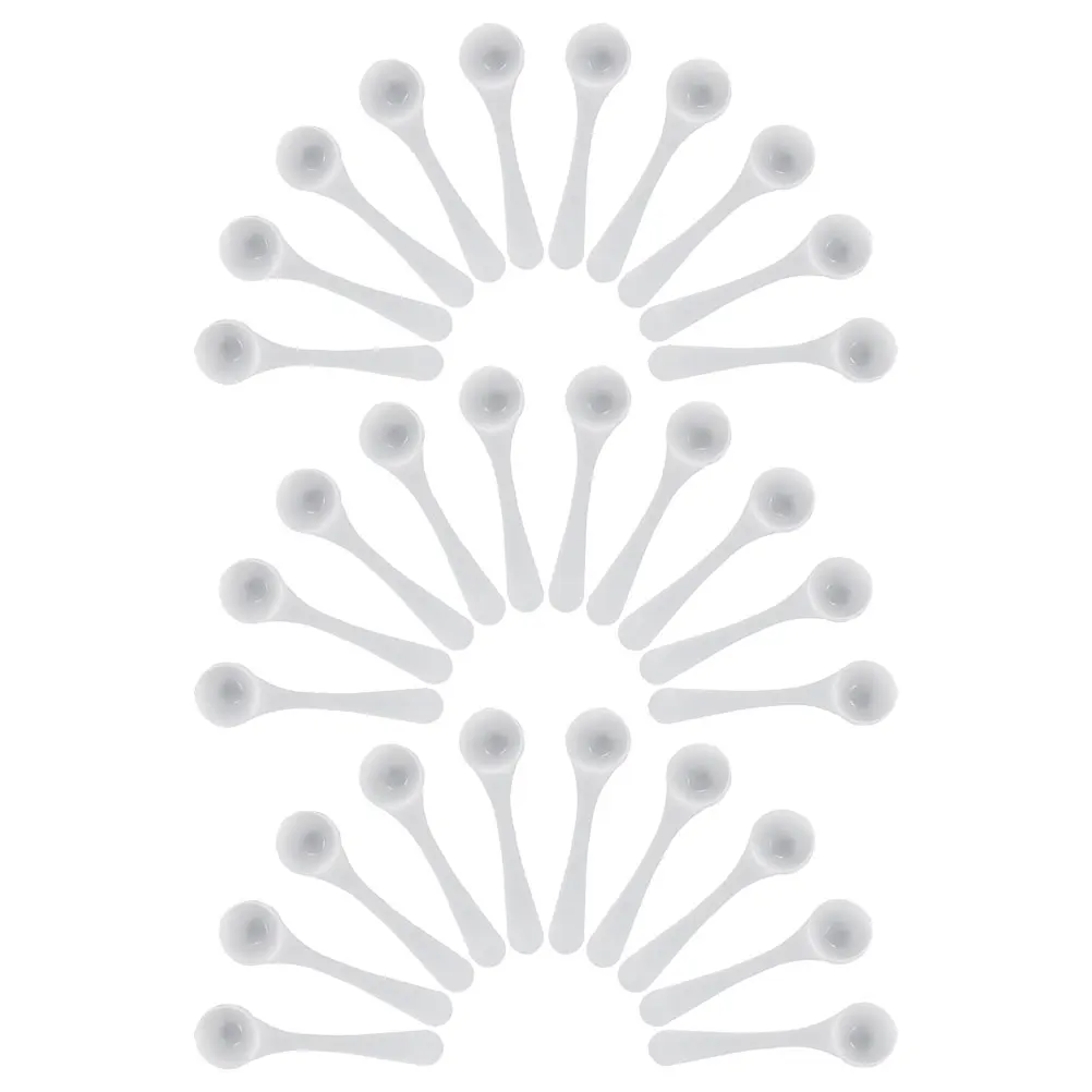 100 Pcs Measuring Spoon 2g 4ml Plastic Small Scoop for Spice Jars Coffee Beans Salt Sugar Baking Cooking Quantitative Tool
100 Pcs Measuring Spoon 2g 4ml Plastic Small Scoop for Spice Jars Coffee Beans Salt Sugar Baking Cooking Quantitative Tool