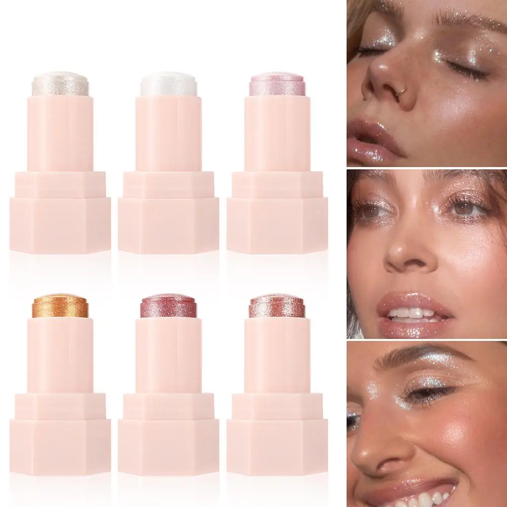 6 Colors Shimmer Clear Highlight Stick Blush Stick highlighter Brighten Makeup Hydrating stick Lasting Light Moisturizer Co N6F3
6 Colors Shimmer Clear Highlight Stick Blush Stick highlighter Brighten Makeup Hydrating stick Lasting Light Moisturizer Co N6F3