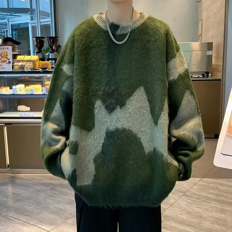 Crewneck Sweaters Hip Hop Knitted Sweater Vintage Pullover Casual Wool Sweater Streetwear Vintage Fashion Black Warm Sweater
Crewneck Sweaters Hip Hop Knitted Sweater Vintage Pullover Casual Wool Sweater Streetwear Vintage Fashion Black Warm Sweater