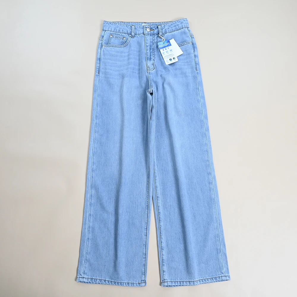 Summer New Women's High Waist Straight Leg Loose Jeans Casual Style Wide Leg Pants Cotton Zipper Closure Long Trousers
Summer New Women's High Waist Straight Leg Loose Jeans Casual Style Wide Leg Pants Cotton Zipper Closure Long Trousers