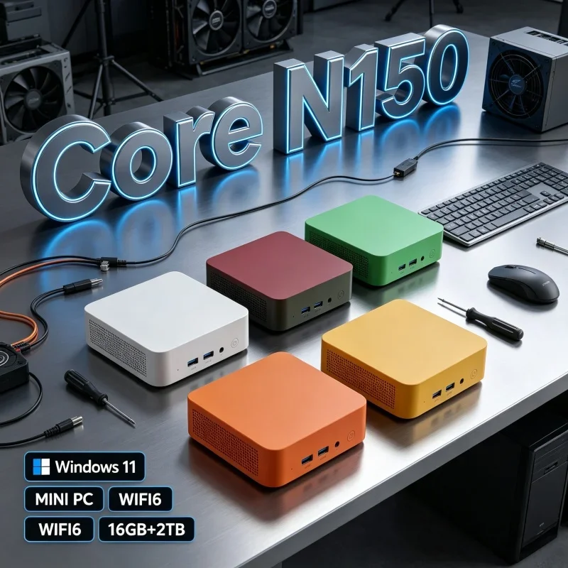 Stable Performance 13 Colors Mini PC Intel Core N150 16GB RAM 1/2TB SSD WiFi6 BT5.2 4K Compact Game Desktop
Stable Performance 13 Colors Mini PC Intel Core N150 16GB RAM 1/2TB SSD WiFi6 BT5.2 4K Compact Game Desktop