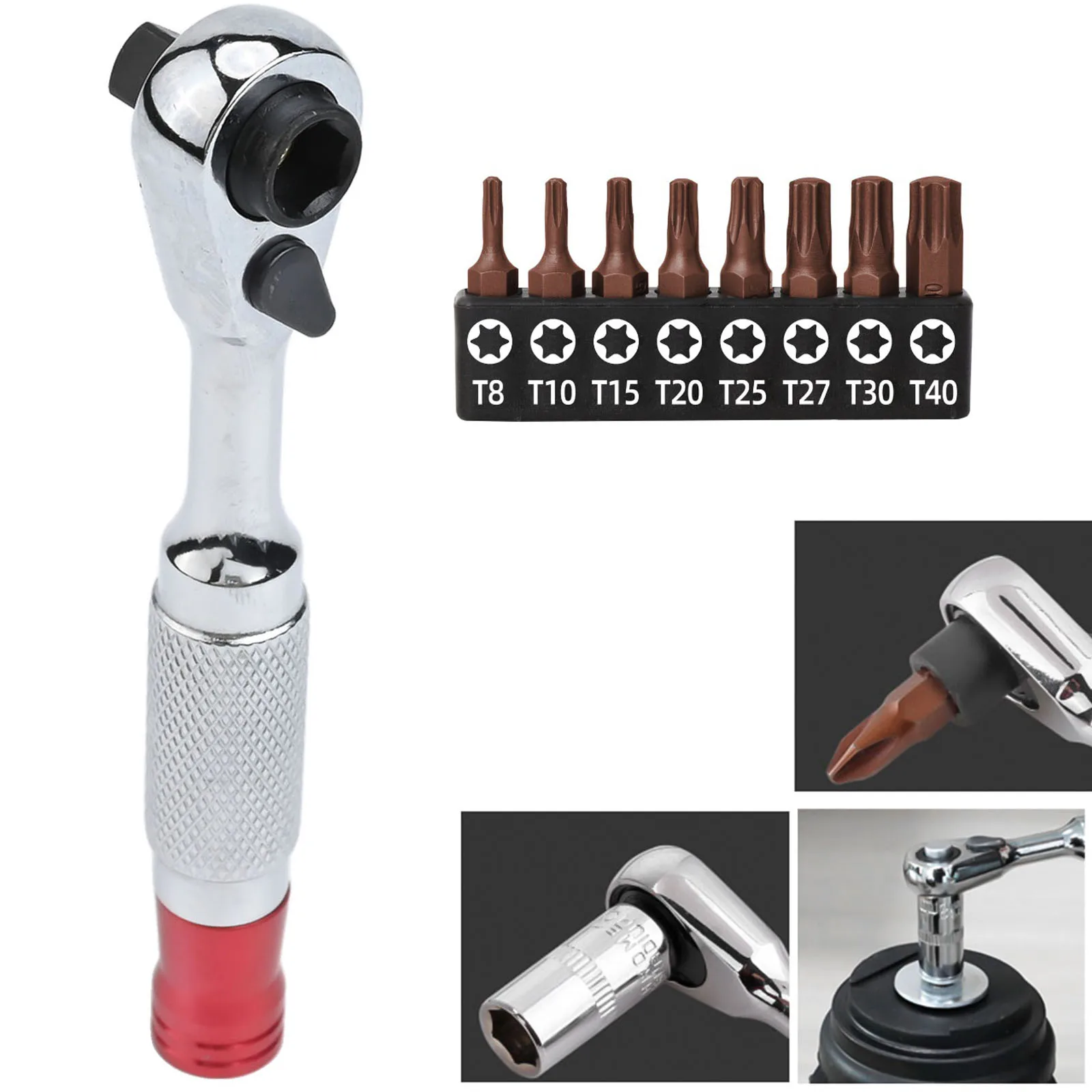 1pc Torque Ratchet Wrench Double Head 1/4inch Driver Socket Wrench Repair Tool For Vehicle Bike Auto Repair Factory
1pc Torque Ratchet Wrench Double Head 1/4inch Driver Socket Wrench Repair Tool For Vehicle Bike Auto Repair Factory