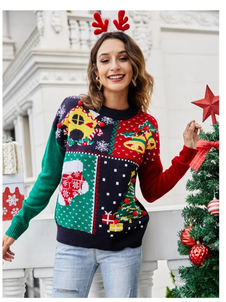 New Winter Women's Little Snowflake Christmas Knitted Sweater Female Long Sleeve Cartoon Cute Jumper Loose Pullover Xmas Look
New Winter Women's Little Snowflake Christmas Knitted Sweater Female Long Sleeve Cartoon Cute Jumper Loose Pullover Xmas Look