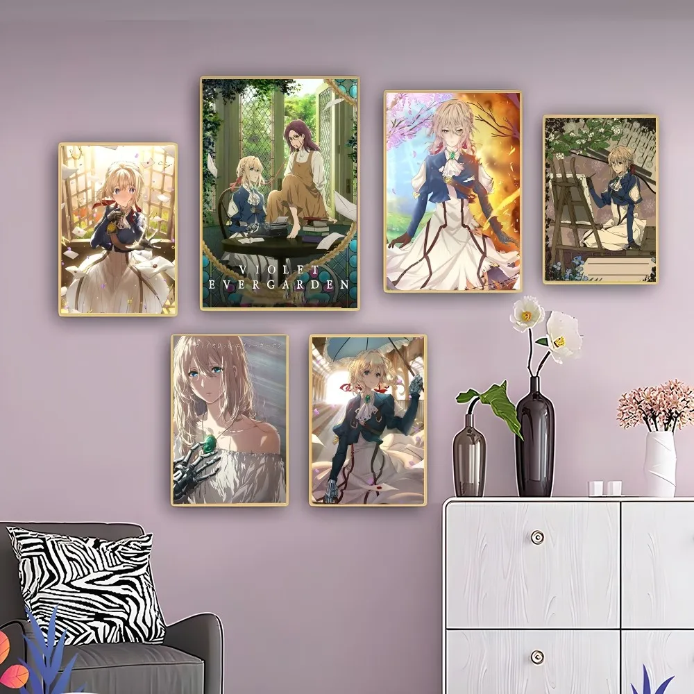 Popular Japan Anime Violet Evergarden Poster Self-adhesive Art Poster Retro Kraft Paper Sticker DIY Room Bar Vintage Decorative
Popular Japan Anime Violet Evergarden Poster Self-adhesive Art Poster Retro Kraft Paper Sticker DIY Room Bar Vintage Decorative