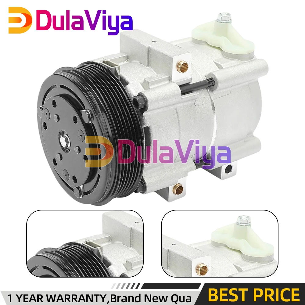 AC Compressor with Clutch For Ford F-250 F350 Super Duty F-150 Heritage 4L3Z19V703BA 4L3Z19V703BB 8U2Z19V703KARM 5U2J19F577TB
AC Compressor with Clutch For Ford F-250 F350 Super Duty F-150 Heritage 4L3Z19V703BA 4L3Z19V703BB 8U2Z19V703KARM 5U2J19F577TB