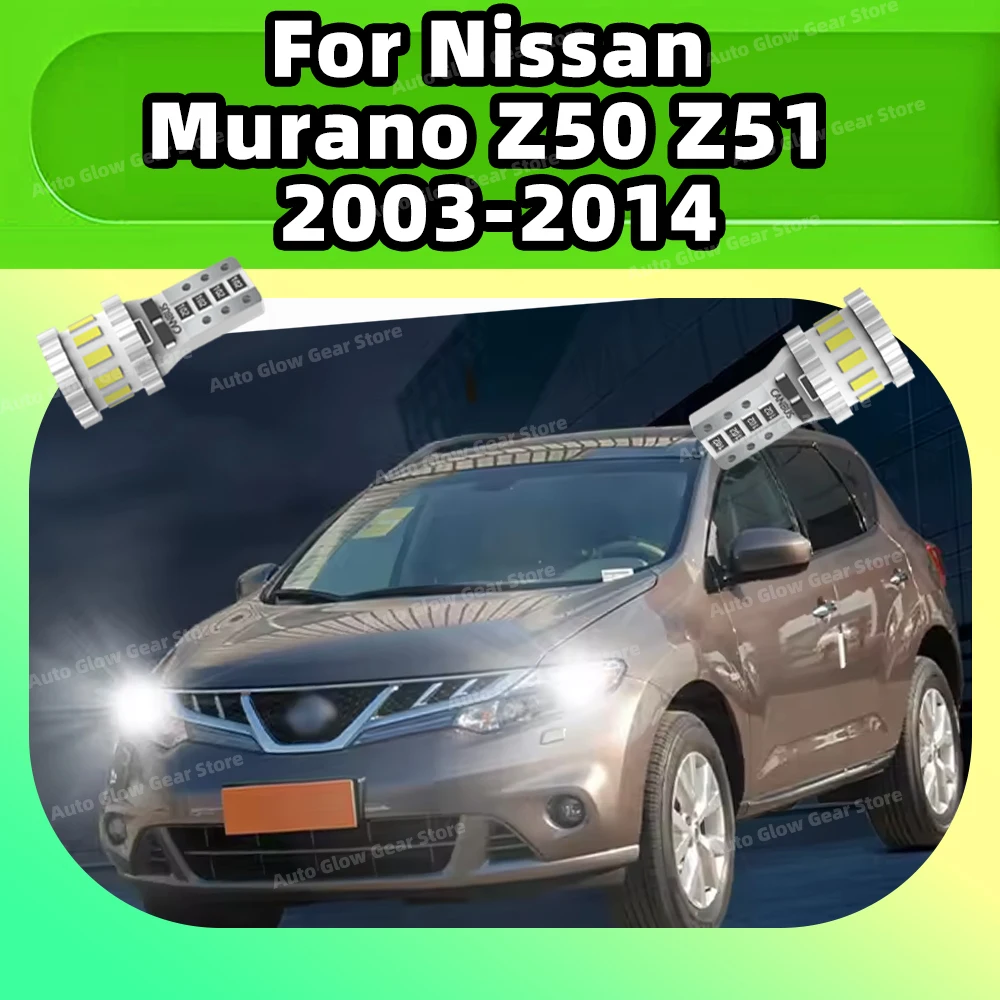 2PCS For Nissan Murano Z50 Z51 2003 2004-2014 Car Led Bulbs T10 W5W Width Lights Side Position Signal Lamp 12V Clearance Lights
2PCS For Nissan Murano Z50 Z51 2003 2004-2014 Car Led Bulbs T10 W5W Width Lights Side Position Signal Lamp 12V Clearance Lights