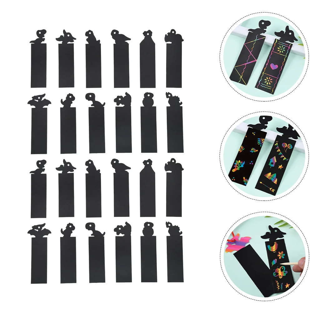 24 Pcs Dinosaur Bookmark Children Drawing Toys Scratch Paper for Kids Animals Design Bookmarks Kit DIY Wood Decorative
24 Pcs Dinosaur Bookmark Children Drawing Toys Scratch Paper for Kids Animals Design Bookmarks Kit DIY Wood Decorative