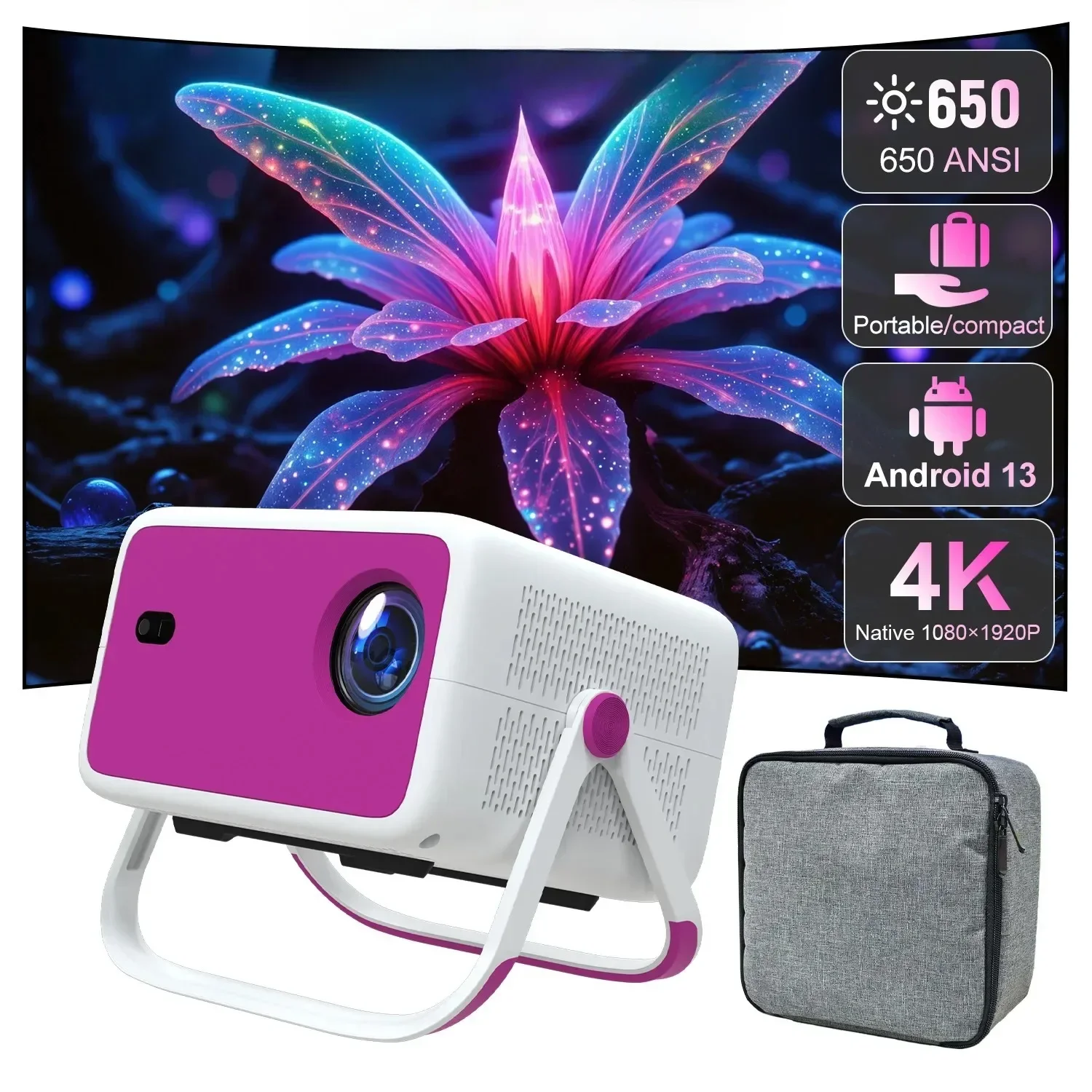 Projector 650ANSI Android 11 TP350 AOSP 3.5 inch 1080P Auto Keystone Correction Portable Outdoor Video Home LCD Projector
Projector 650ANSI Android 11 TP350 AOSP 3.5 inch 1080P Auto Keystone Correction Portable Outdoor Video Home LCD Projector