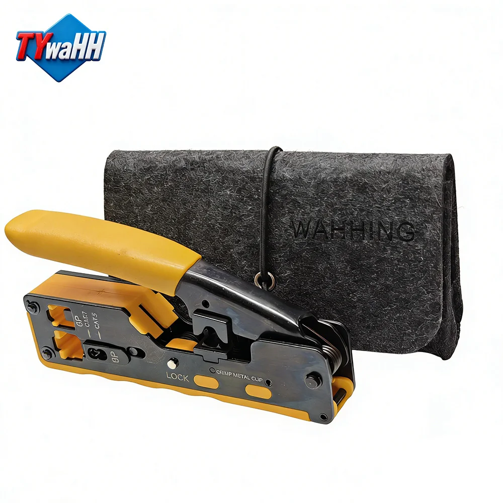 RJ45 Tool Network Crimper Crimping Tools For Cat7 Cat6 Cat5e Cat5 STP Plugs RJ45 Connector Cables Multifunctio Crimp Metal Clip