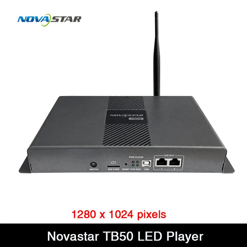 Полноцветный проигрыватель со светодиодным дисплеем Novastar TB50/отправляющая коробка работает с приемной карты MRV412 MRV416 MRV208-1, 1280 x 1024 пикселей
Полноцветный проигрыватель со светодиодным дисплеем Novastar TB50/отправляющая коробка работает с приемной карты MRV412 MRV416 MRV208-1, 1280 x 1024 пикселей