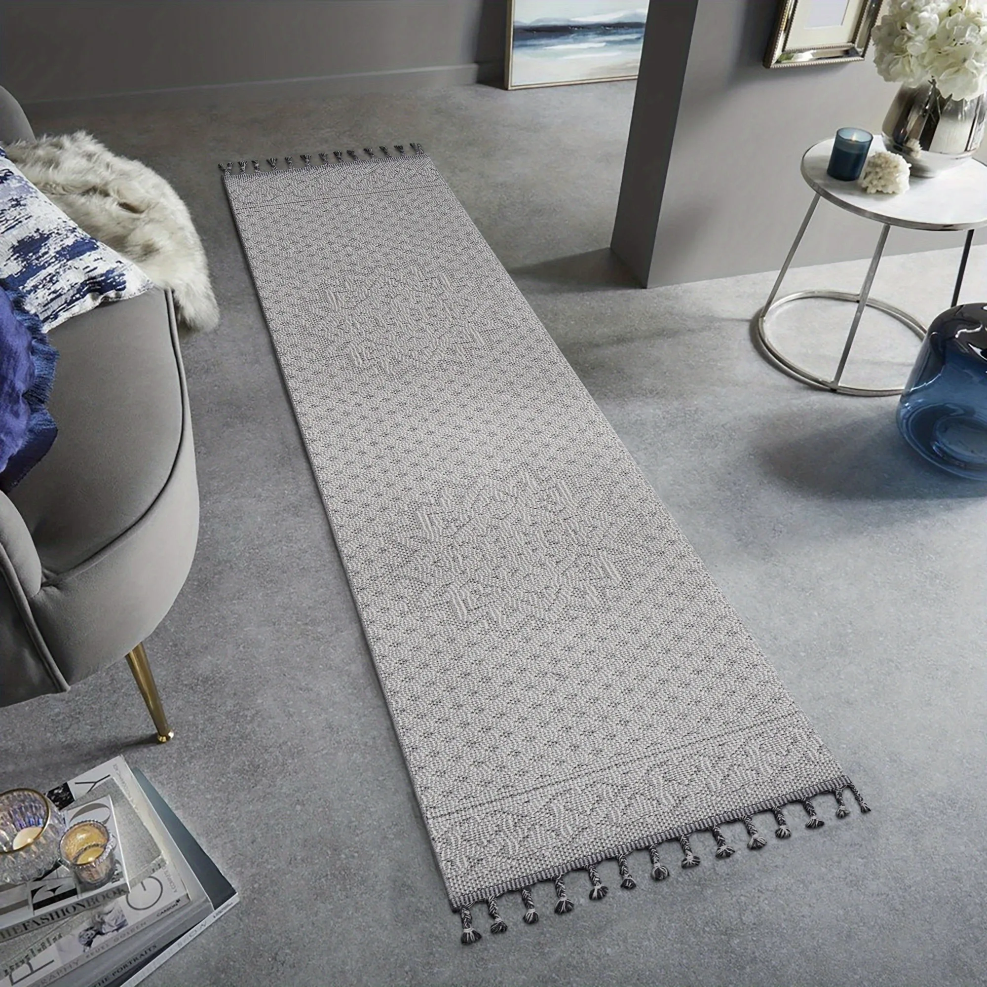 96inch x 26inch x 0.28inch White/Ivory Round Indoor/Outdoor Carpet, Stain Resistant and Non-Shedding Loop Pile Rug
96inch x 26inch x 0.28inch White/Ivory Round Indoor/Outdoor Carpet, Stain Resistant and Non-Shedding Loop Pile Rug
