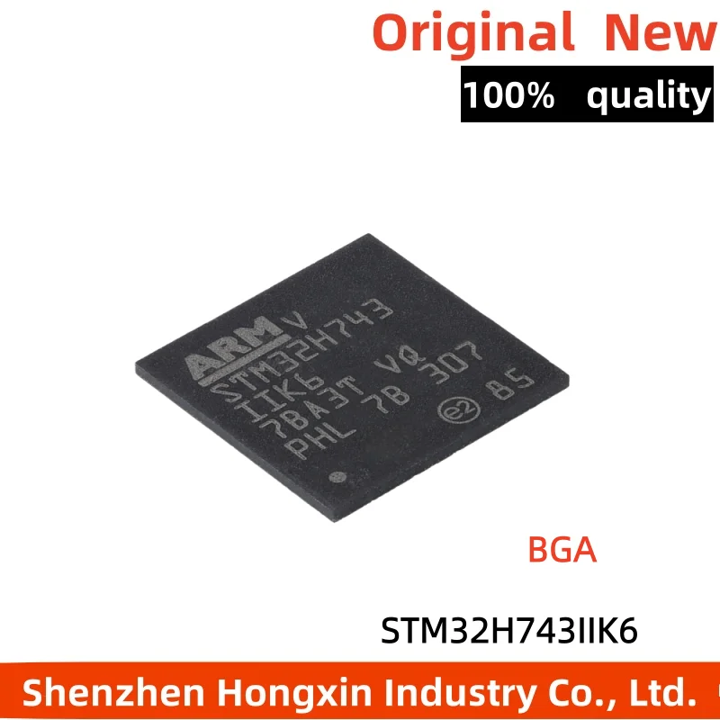 1 piece STM32H743IIK6 UFBGA-201 ARM Cortex-M7 32-bit microcontroller MCU 
1 piece STM32H743IIK6 UFBGA-201 ARM Cortex-M7 32-bit microcontroller MCU