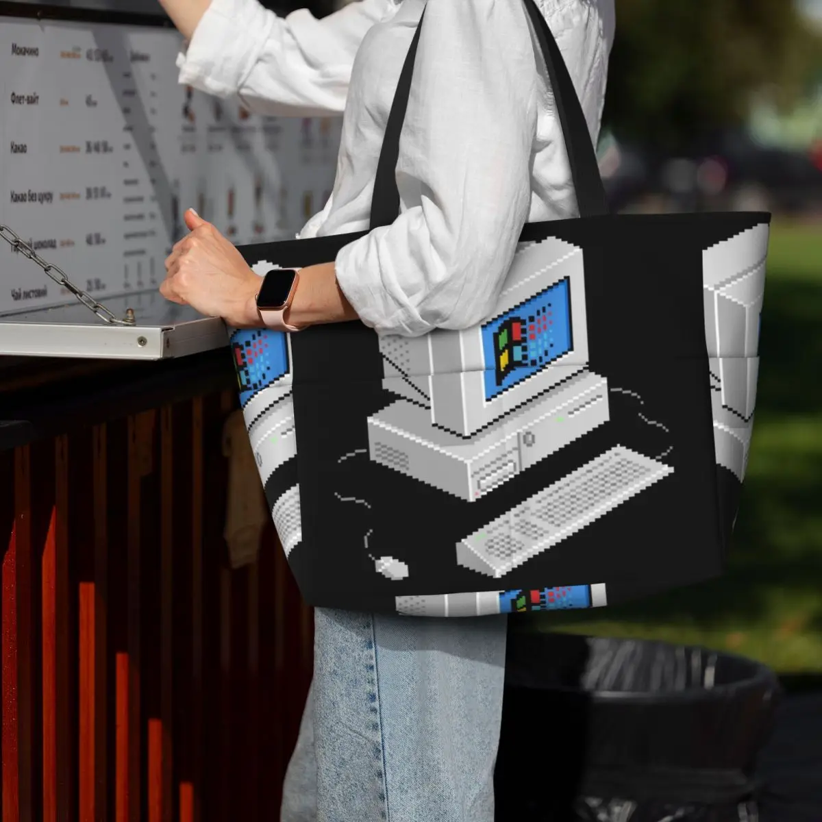 Windows Vaporwave Beach Tote Bag Sport Gym Yoga Duffle Large Tote Bag Women Travel Bag Fitness bag
Windows Vaporwave Beach Tote Bag Sport Gym Yoga Duffle Large Tote Bag Women Travel Bag Fitness bag
