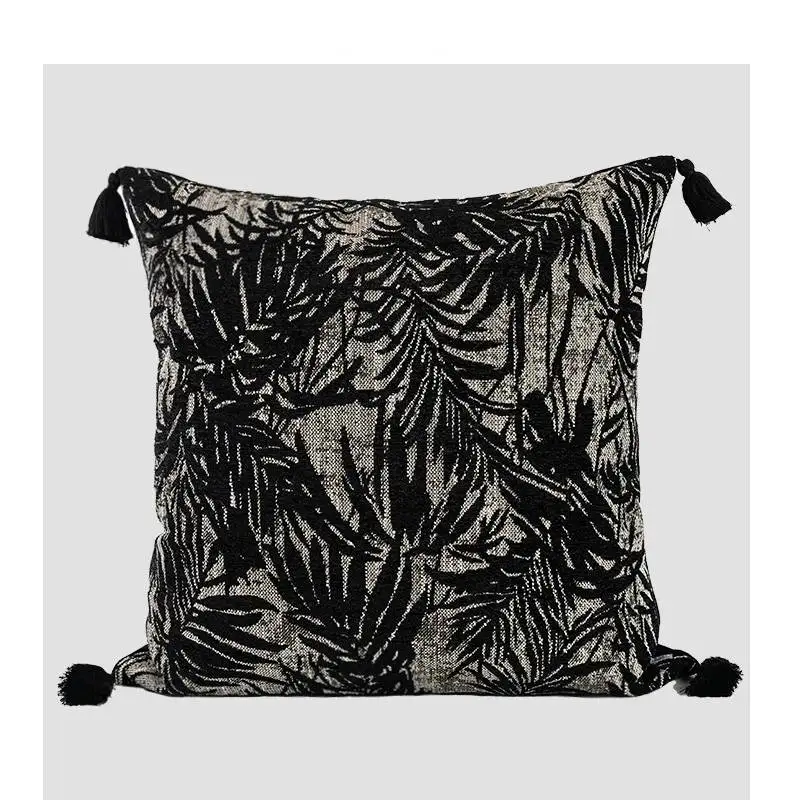 Богемный черный чехол на подушку из льна и хлопка с бахромой и кисточкой, декоративный чехол в стиле бохо для дивана-кресла
Богемный черный чехол на подушку из льна и хлопка с бахромой и кисточкой, декоративный чехол в стиле бохо для дивана-кресла