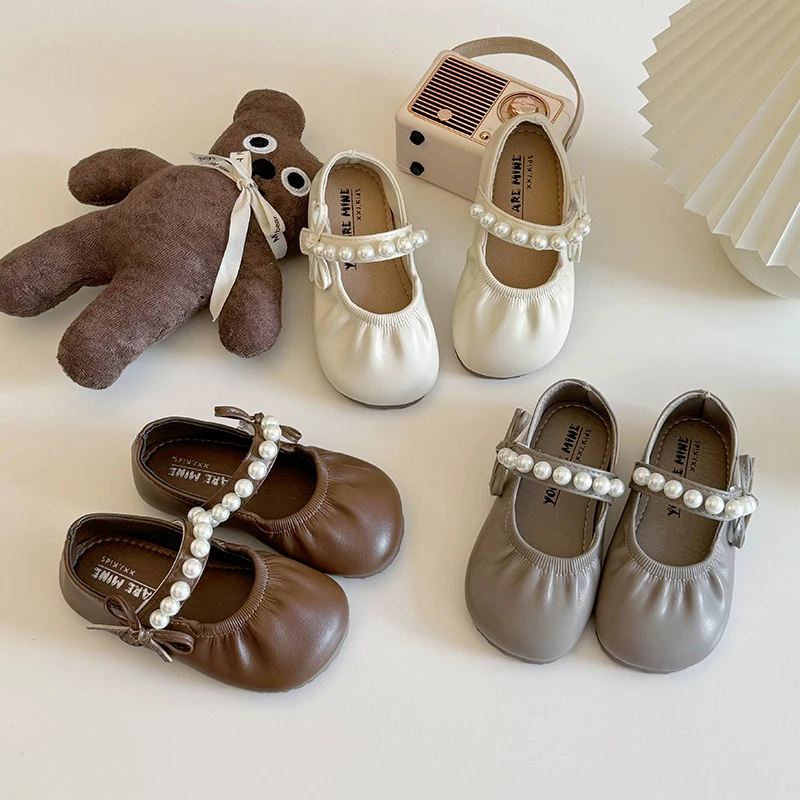 Spring Autumn Baby Girls Leather Shoes Children Pearl Bowknot Princess Shoes Non-slip Soft Sole Lightweight Kids Casual Shoes
Spring Autumn Baby Girls Leather Shoes Children Pearl Bowknot Princess Shoes Non-slip Soft Sole Lightweight Kids Casual Shoes