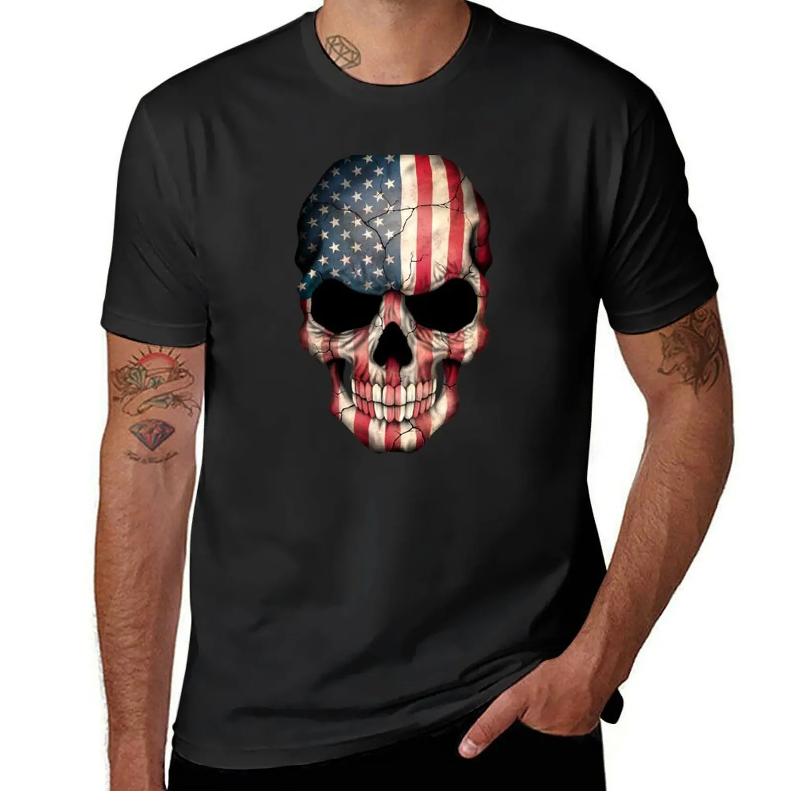 American Flag Skull T-Shirt korean fashion heavyweights luxury clothing labubu slim fit t shirts for men
American Flag Skull T-Shirt korean fashion heavyweights luxury clothing labubu slim fit t shirts for men