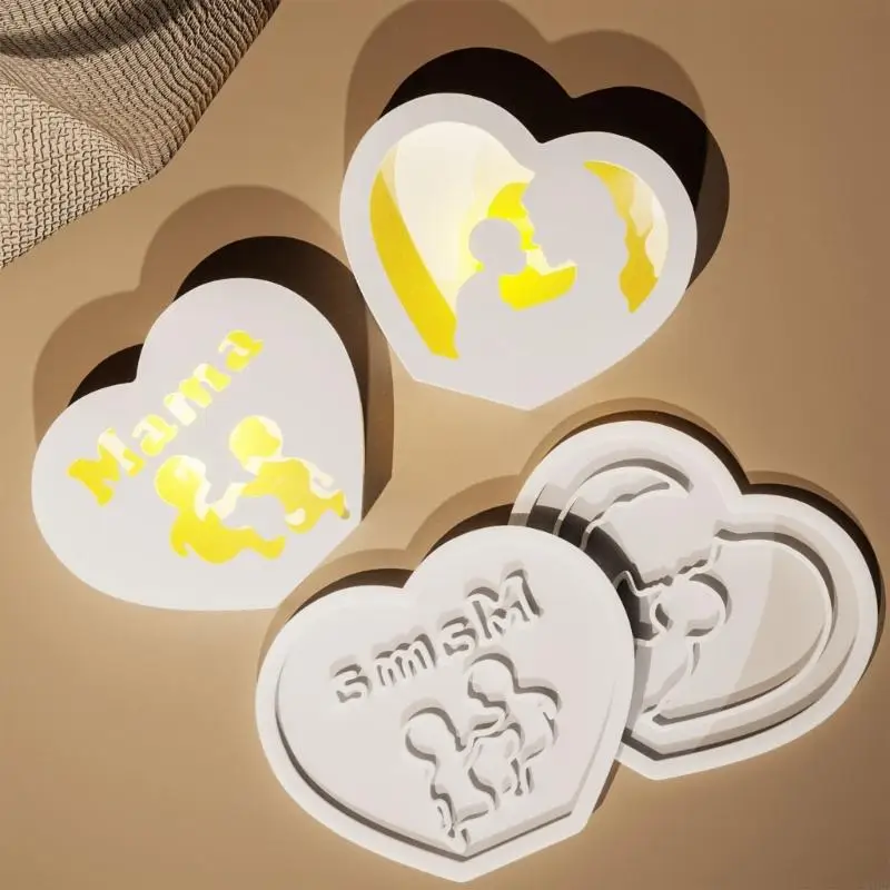 Reusable Silicone Mold Hollow Heart Creative Present Molds Suitable for Festival Decorations and Gift Making
Reusable Silicone Mold Hollow Heart Creative Present Molds Suitable for Festival Decorations and Gift Making