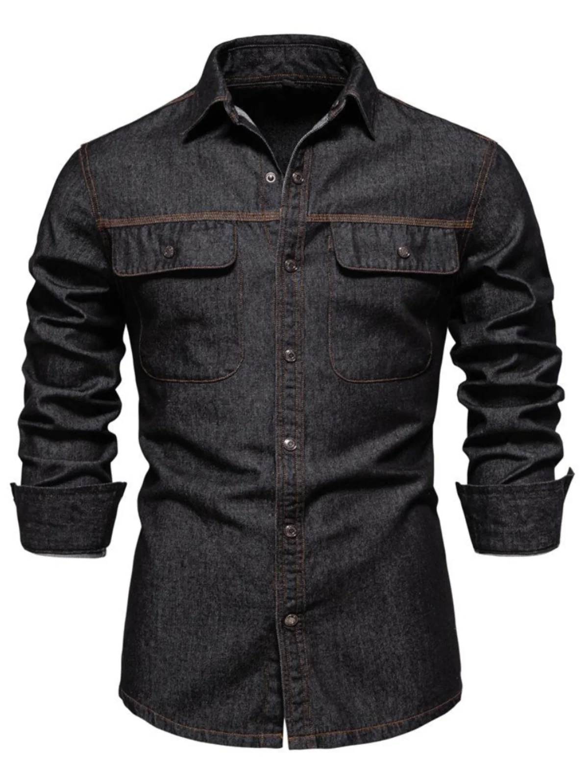 Spring Long Sve Denim irt Men's Faion Urban Wear Resistant to Wear Youth Clothing Denim Coat China Made arp Collar
Spring Long Sve Denim irt Men's Faion Urban Wear Resistant to Wear Youth Clothing Denim Coat China Made arp Collar