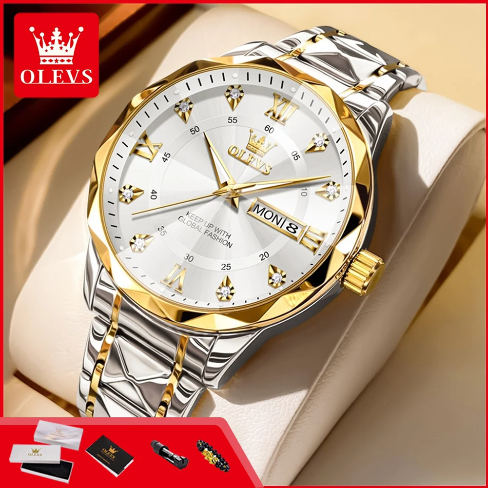 OLEVS 5609 Original Fashion Quartz Watch for Men Calendar Luminous Waterproof Luxury Men's Dress Wristwatches
OLEVS 5609 Original Fashion Quartz Watch for Men Calendar Luminous Waterproof Luxury Men's Dress Wristwatches