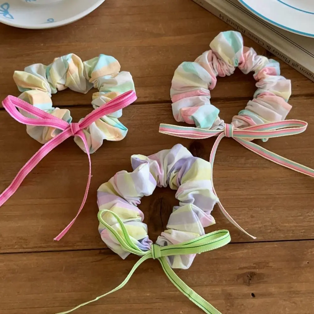 High Elastic Bow Ribbon Hair Rope Headdress Ponytail Holder Sweet Scrunchies Rubber Band Colorful Korean Style Hair Ring Female
High Elastic Bow Ribbon Hair Rope Headdress Ponytail Holder Sweet Scrunchies Rubber Band Colorful Korean Style Hair Ring Female