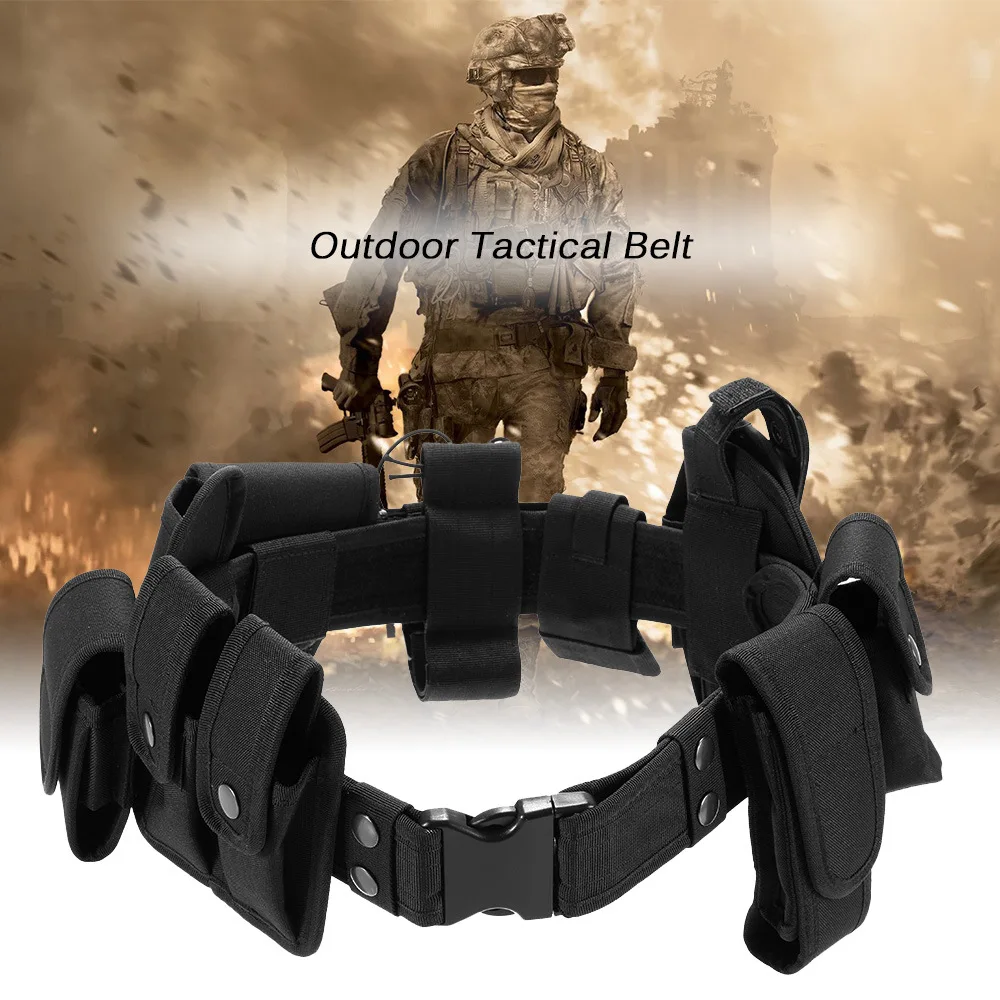 Tactical Outdoor Multifunctional Waist Belt Nylon Material Waist Belt And 10 Pc Tactical Accessories Patrol Duty Waistband Set
Tactical Outdoor Multifunctional Waist Belt Nylon Material Waist Belt And 10 Pc Tactical Accessories Patrol Duty Waistband Set
