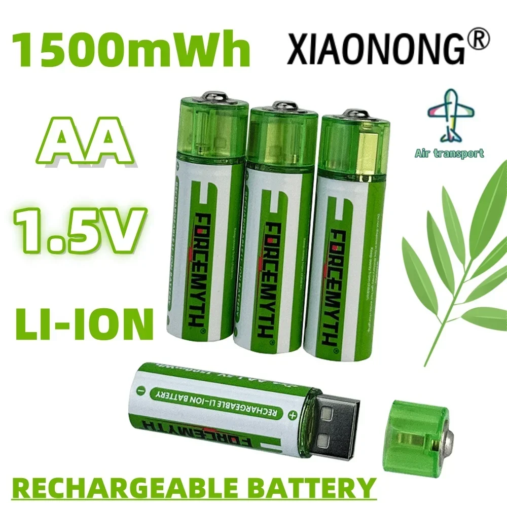 AA No. 5 1.5V 1500mWh Li-ion Battery, USB Direct plug-in Fast Charging Suitable For Door Lock Remote Control Microphone
AA No. 5 1.5V 1500mWh Li-ion Battery, USB Direct plug-in Fast Charging Suitable For Door Lock Remote Control Microphone