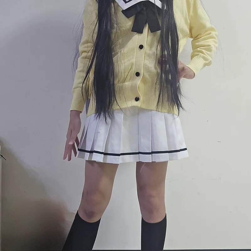 Anime You and ME and Her: A Love Story Muko Aoi MIYUKI Cosplay Costume Girl Shirt Skirt Sweater JK Uniform Halloween Costume
Anime You and ME and Her: A Love Story Muko Aoi MIYUKI Cosplay Costume Girl Shirt Skirt Sweater JK Uniform Halloween Costume