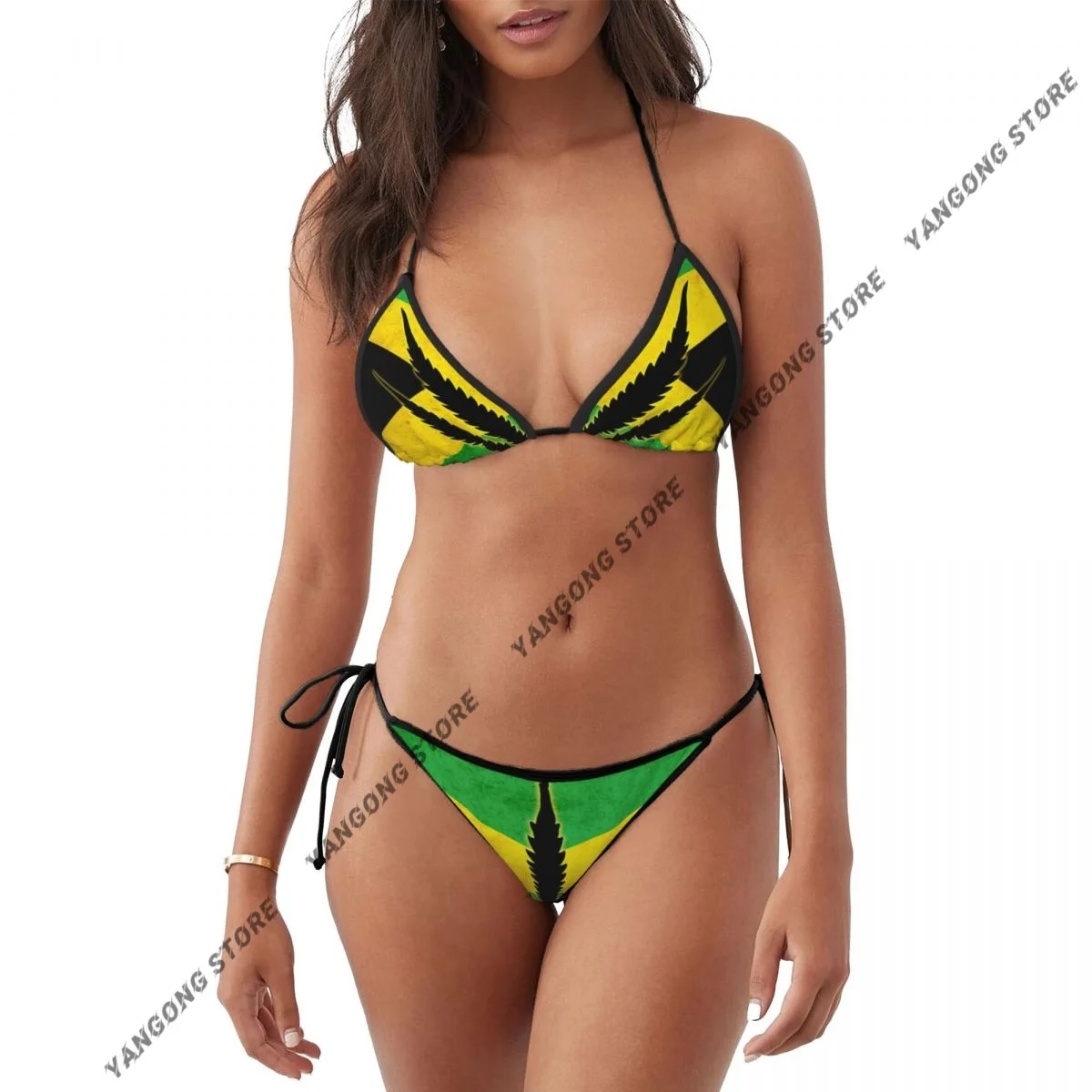 Women Bikini Sexy Swimwear Jamaica Flag Swimsuit Thongs Bathing Suits Beachwear Summer Brazilian Biquini
Women Bikini Sexy Swimwear Jamaica Flag Swimsuit Thongs Bathing Suits Beachwear Summer Brazilian Biquini