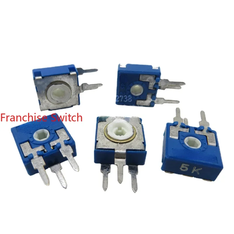 10PCS Adjustable Resistance CA9 Vertical Hex Hole 5K PT10 Potentiometer Fine-tuned
10PCS Adjustable Resistance CA9 Vertical Hex Hole 5K PT10 Potentiometer Fine-tuned